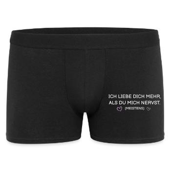 I love you more than you annoy me (most of the time) - Men's Boxer Shorts - black - Front