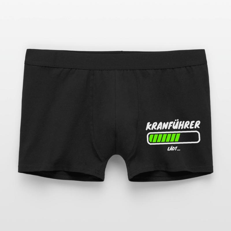Crane operator loading beam occupation Men's Boxer Shorts