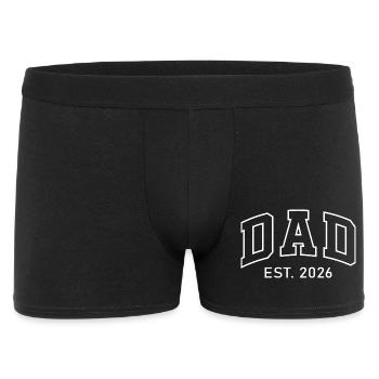 Dad EST 2026 Outline Logo - Men's Boxer Shorts - black - Front