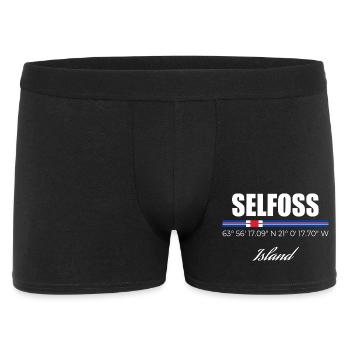 Selfoss - Männer Boxer Shorts - Schwarz - Vorne