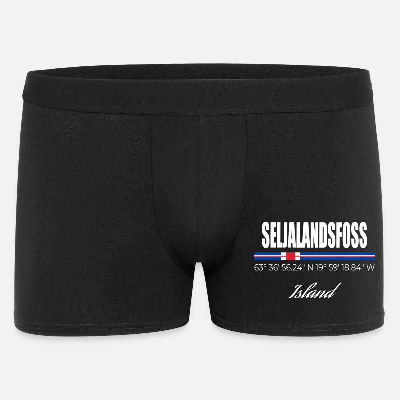 Seljalandsfoss - Men's Boxer Shorts - black