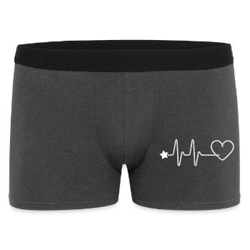 Line dancing is my cardio – country western dance - Men's Boxer Shorts - charcoal grey - Front