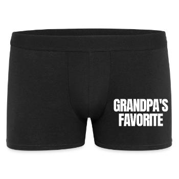 Favorite Grandchild Lustig I'm Grandpa's Favorite - Men's Boxer Shorts - black - Front