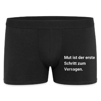Le courage est la première étape vers l’échec - le sarcasme - Boxer Homme - noir - Devant