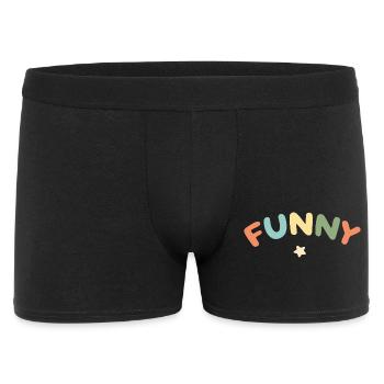 Funny Pastel Letters - Men's Boxer Shorts - black - Front