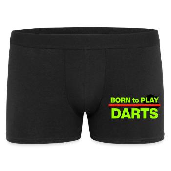 Born to Play Darts, Dart, Dasrtspieler, 180 - Men's Boxer Shorts - black - Front