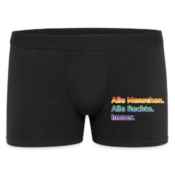 All people. All rights reserved. Always. – Pride Stateme - Men's Boxer Shorts - black - Front