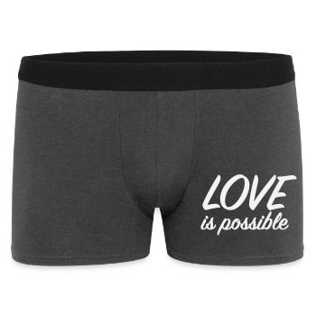 L’amour est possible - Scénario romantique minimaliste - Boxer Homme - charbon - Devant