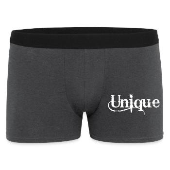 unique, unique, unique valeur de soi unique - Boxer Homme - charbon - Devant
