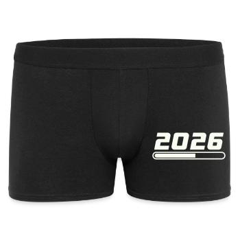 2026 - Männer Boxer Shorts - Schwarz - Vorne