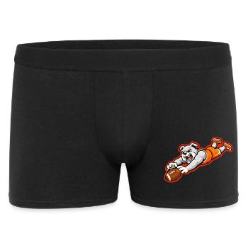 Mascotte de la capture de plongeon de football des Bulldogs - Boxer Homme - noir - Devant