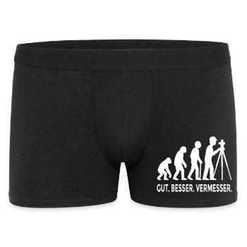 Bonne évolution de Meilleur Géomètre - Boxer Homme - noir - Devant