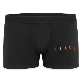 Biathlon rythme cardiaque biathlète ski - Boxer Homme - noir - Devant
