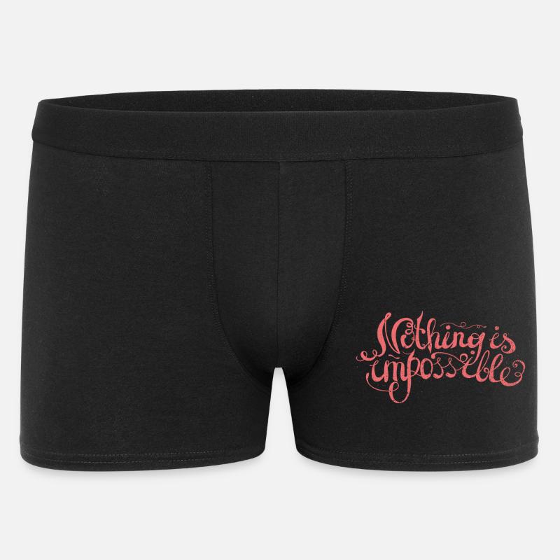 Nothing is impossible - Men's Boxer Shorts - black