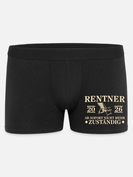 Retraite 2026 Retraite Non responsable - Boxer Homme - noir