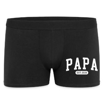 Papa Est. 2026 Father since 2026 Expectant Dad 2026 - Men's Boxer Shorts - black - Front