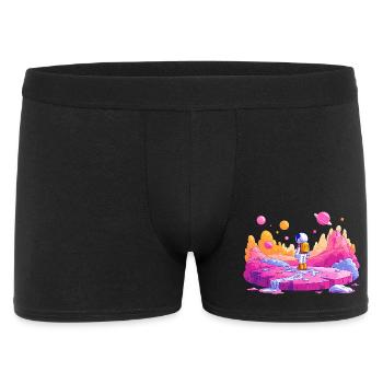 Neon Planet Astronaut - Men's Boxer Shorts - black - Front