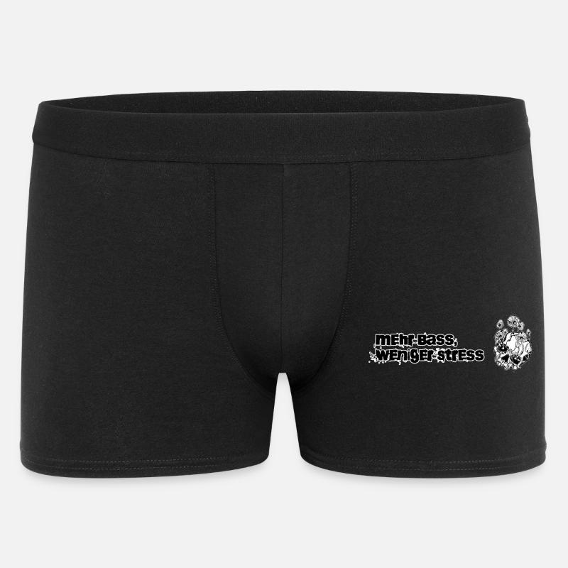 Plus de basses, moins de stress - Boxer Homme - noir