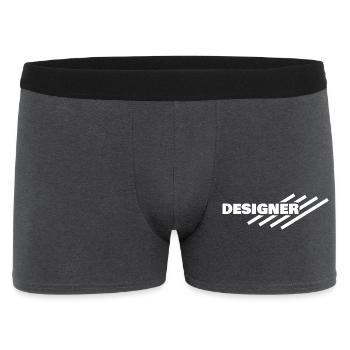 Gift for Designer - Men's Boxer Shorts - charcoal grey - Front