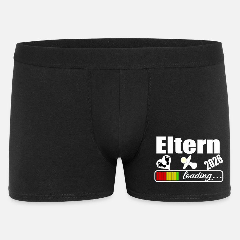 Eltern 2026 - Männer Boxer Shorts - Schwarz