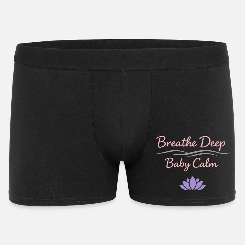 Vorgeburtliches Yoga Werdende Mutter - Männer Boxer Shorts - Schwarz