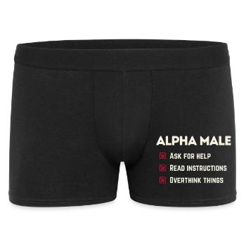 Humour masculin - Ironique ce qu’il ne faut pas faire - Boxer Homme - noir - Devant