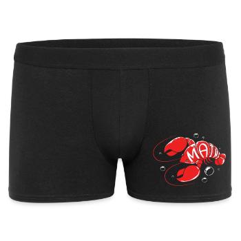 Homard, fruits de mer, Maine, homard, homard épineux, - Boxer Homme - noir - Devant