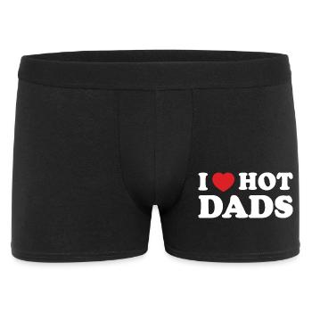 J’ai le cœur des papas sexy - Boxer Homme - noir - Devant