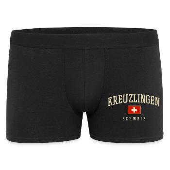 Kreuzlingen Switzerland Emblem - Men's Boxer Shorts - black - Front