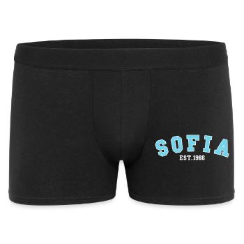 Sofia gegründet 1966 - Männer Boxer Shorts - Schwarz - Vorne
