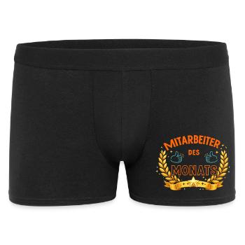 Employé du mois – LorbeerDesign - Boxer Homme - noir - Devant