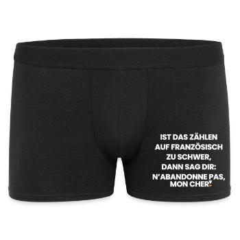 Germano-Français-Rime 1 (Ver. A) - Boxer Homme - noir - Devant