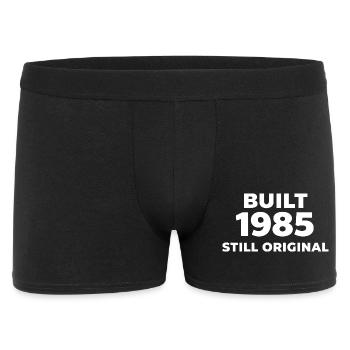 Built 1985 – Still Original Shirt - Männer Boxer Shorts - Schwarz - Vorne