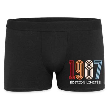 1987 édition limitée vintage - Boxer Homme - noir - Devant