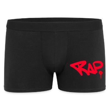Rap Graffiti Spray Design für Fans - Männer Boxer Shorts - Schwarz - Vorne
