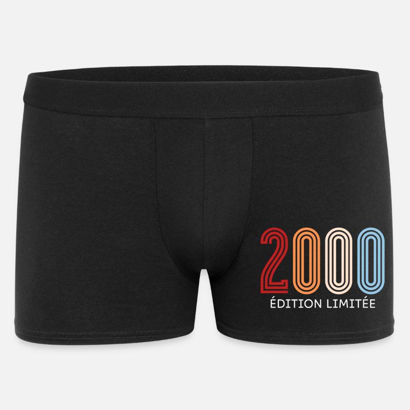 2000 Limited Edition Vintage - Men's Boxer Shorts - black