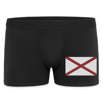 Flag of the state of Alabama - Men's Boxer Shorts - black - Front