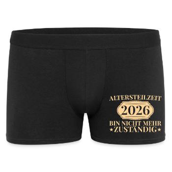Partial retirement colleague 2026 early retirement gift idea - Men's Boxer Shorts - black - Front