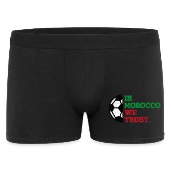 Au Maroc, nous avons confiance - Boxer Homme - noir - Devant