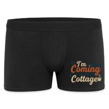 J’arrive au cottage - Boxer Homme - noir - Devant