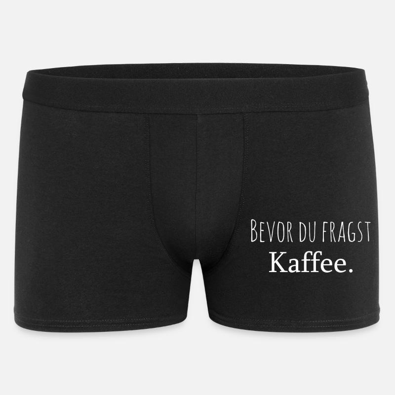 Avant que tu demandes café - Boxer Homme - noir