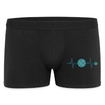 Funny Crochet Lover Crochet Hook Yarn Lovers Love - Men's Boxer Shorts - black - Front