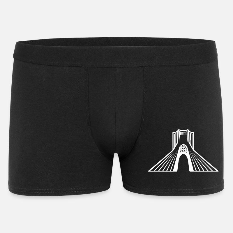 Azadi Tower Iran - Männer Boxer Shorts - Schwarz