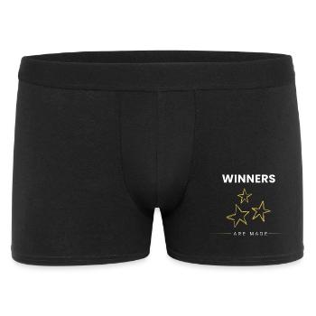 Winners Are Made Minimal Motivational Quote - Men's Boxer Shorts - black - Front