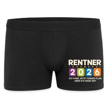 Pensioners 2026: No plan, but time - Men's Boxer Shorts - black - Front