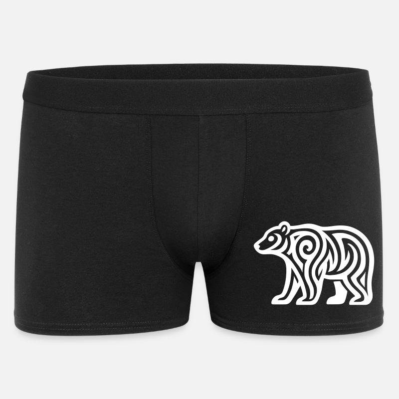 Just a White Bear #1 / JustN-imal - Boxer Homme - noir