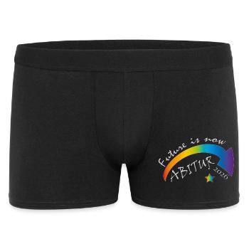 Zukunft Jetzt Abitur 2026 - Männer Boxer Shorts - Schwarz - Vorne