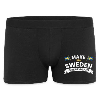 Rendre la Suède Grande à Nouveau - Boxer Homme - noir - Devant