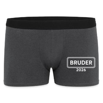 BROTHER 2026 Proud Sibling Announcement - Men's Boxer Shorts - charcoal grey - Front