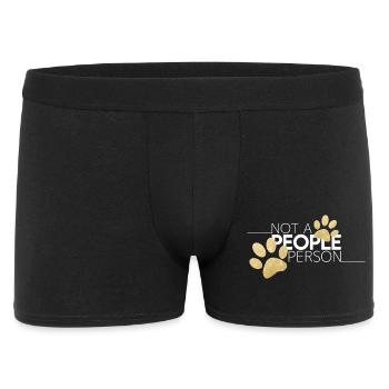 Not a People Person - Dog Paws Motif - Men's Boxer Shorts - black - Front